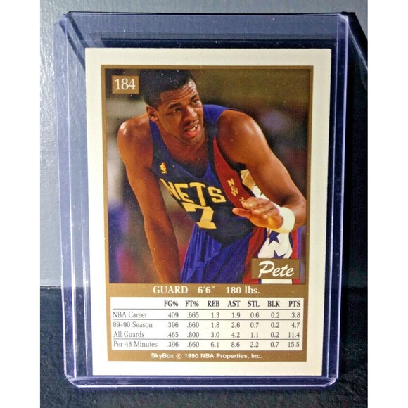 1990-91 Pete Myers Skybox #184 Basketball Card - Picture 2 of 2